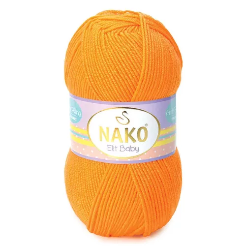 Nako Elit baby bolyhosodásmentes fonal 04038 - Narancs