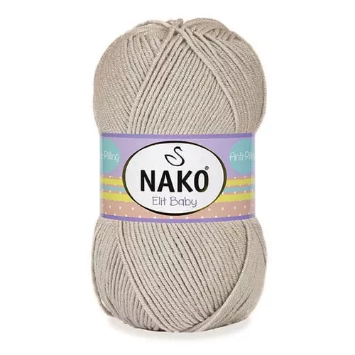 Nako Elit baby bolyhosodásmentes fonal 04770 - Bézs