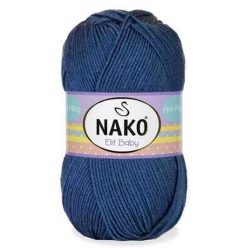 Nako Elit baby bolyhosodásmentes fonal 05372 - Kék