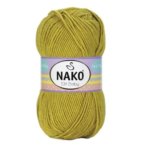 Nako Elit baby bolyhosodásmentes fonal 06687 - Oliva