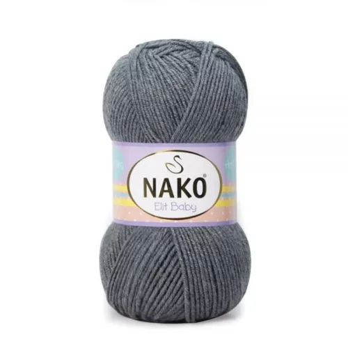 Nako Elit baby bolyhosodásmentes fonal 00790 - Szürke