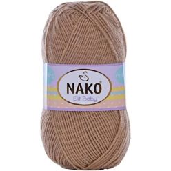   Nako Elit baby bolyhosodásmentes fonal 00974 - Világos barna
