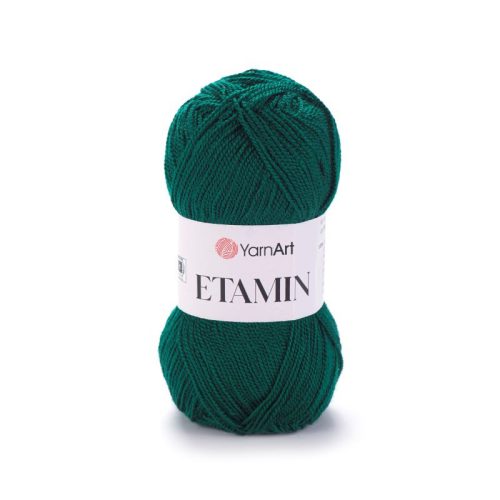 Yarnart Etamin gyöngy fonal 443 Sötétzöld