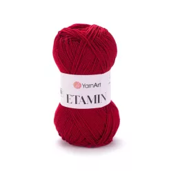 Yarnart Etamin gyöngy fonal 450 Meggy piros