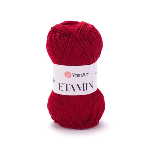 Yarnart Etamin gyöngy fonal 450 Meggy piros