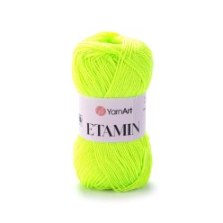 Yarnart Etamin gyöngy fonal 459 Neon zöld