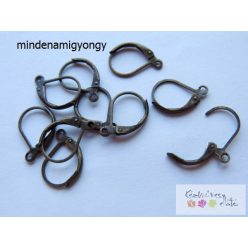 Kapcsos fülbevaló alap 10db/cs sárga bronz