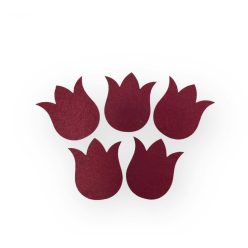 Filc figura 5db/cs - tulipán, bordó