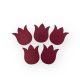 Filc figura 5db/cs - tulipán, bordó