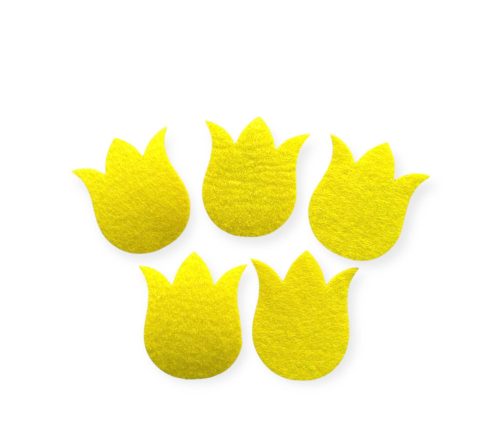 Filc figura 5db/cs - tulipán, citrom