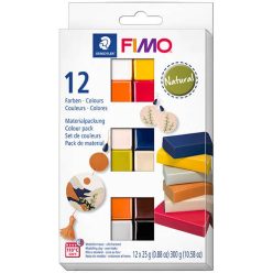 Süthető gyurma Fimo szett 12 szín - natúr színek