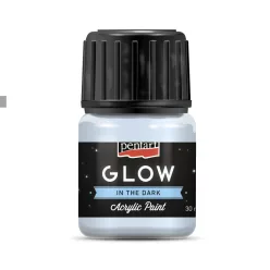 GLOW sötétben világító akrilfesték - kékesfehér