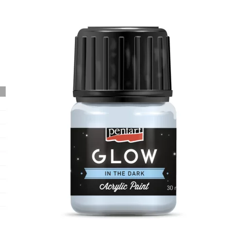 GLOW sötétben világító akrilfesték - kékesfehér
