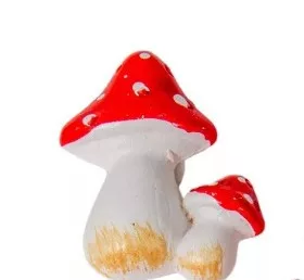 Gomba figura, polyresin 3,5 cm