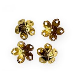 Gyöngykupak 4db/cs - arany szín 18mmx8mm