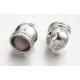 Gyöngykupak 2db/cs - platina szín, nikkelmentes gyk6
