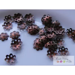   Áttört gyöngykupak 9mm 50db/cs - vörös bronz szín gyk9br