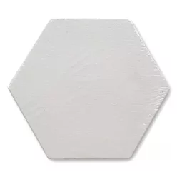 Festővászon fakeretes hatszög alakú 15 cm fehér