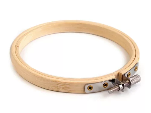 Hímzőkeret, hímzőráma, bambusz 10 cm