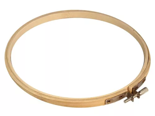 Hímzőkeret, hímzőráma, bambusz 33 cm