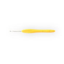 Horgolótű, 3,5 mm - szilikon nyelű, fém fejű 