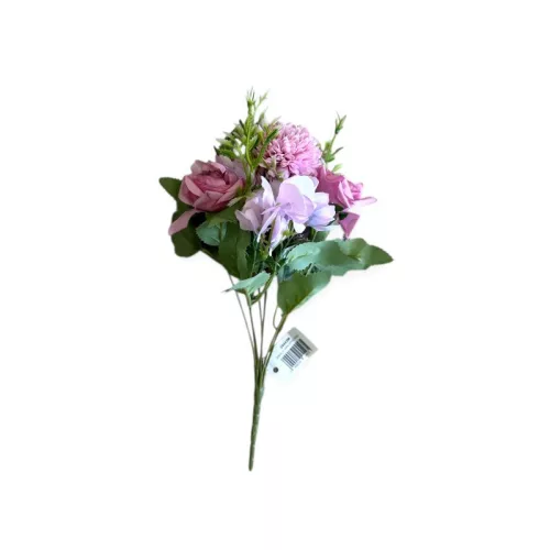 Rózsa, hortenzia, dália virágcsokor - Rózsaszín