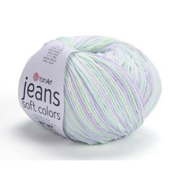   YarnArt Jeans Soft Colors fonal 6201 - Zöld-lila színárnyalat
