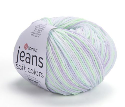 YarnArt Jeans Soft Colors fonal 6201 - Zöld-lila színárnyalat