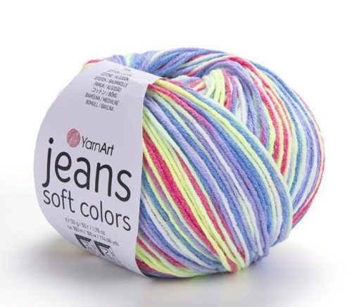 YarnArt Jeans Soft Colors fonal 6207 - Élénk színárnyalat
