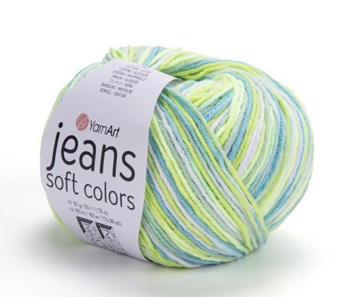 YarnArt Jeans Soft Colors fonal 6211 - Zöldes színárnyalat