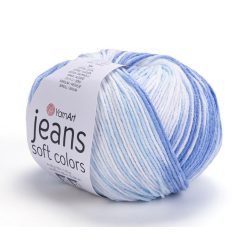   YarnArt Jeans Soft Colors fonal 6213 - Kék-fehér színárnyalat