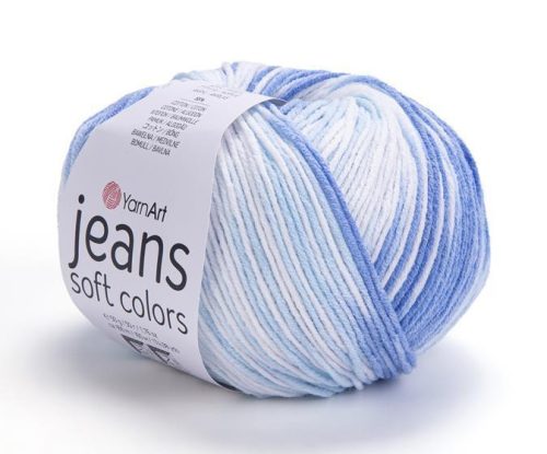 YarnArt Jeans Soft Colors fonal 6213 - Kék-fehér színárnyalat