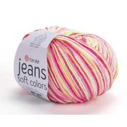   YarnArt Jeans Soft Colors fonal 6214 - Piros-sárga színárnyalat