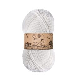 Kartopu Melange Wool fonal 0010 - Fehér