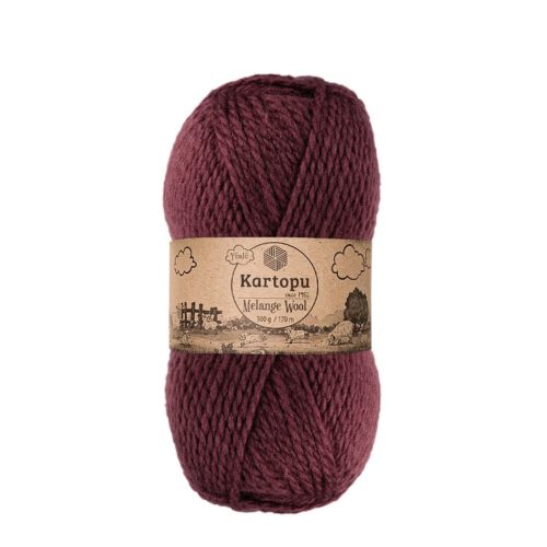 Kartopu Melange Wool fonal 1707 - Bordó
