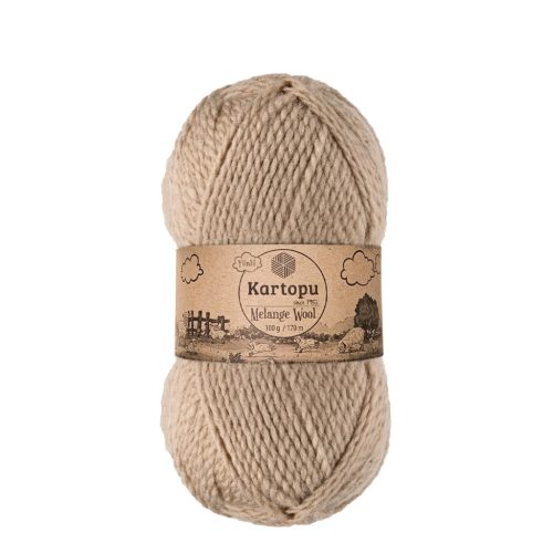 Kartopu Melange Wool fonal 0880 - Bézs