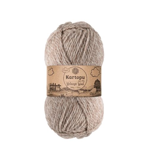 Kartopu Melange Wool fonal 9002 - Bézs melange
