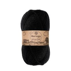Kartopu Melange Wool fonal 0940 - Fekete