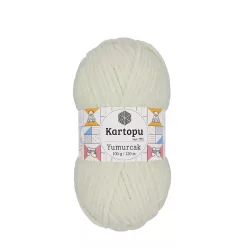 Kartopu Yumurcak zsenília fonal K011 - Törtfehér