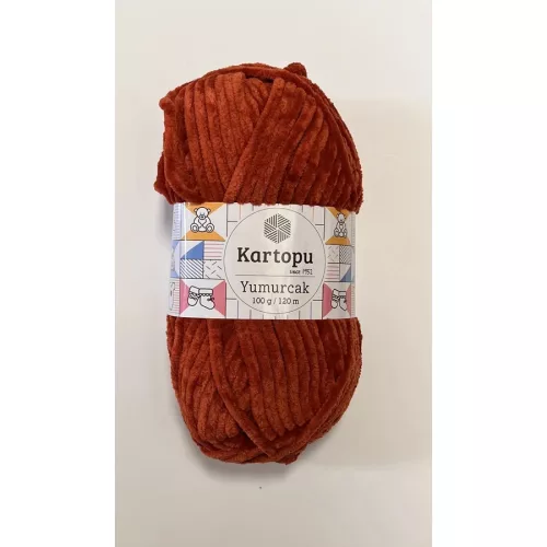 Kartopu Yumurcak zsenília fonal K1830 - Rókavörös