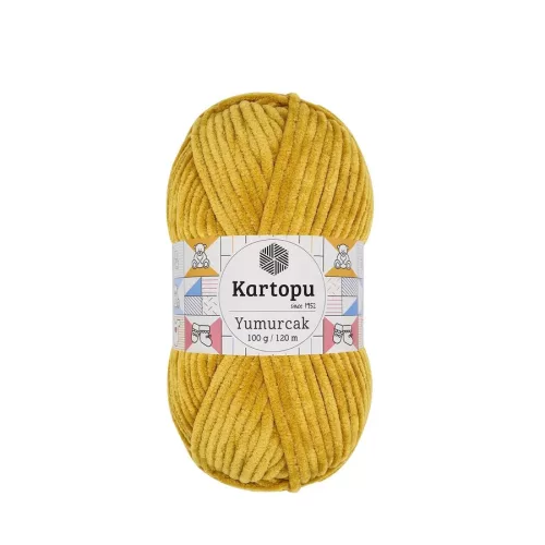 Kartopu Yumurcak zsenília fonal K310 - Mustár