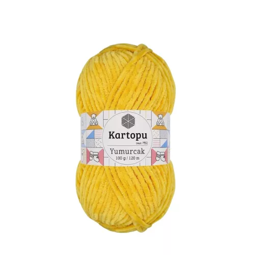 Kartopu Yumurcak zsenília fonal K320 - Napsárga