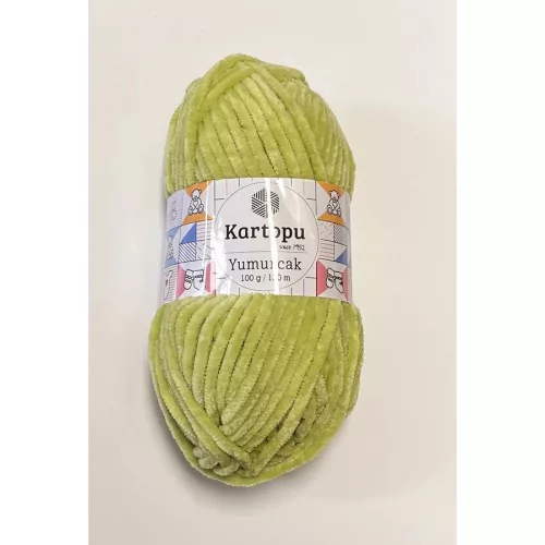 Kartopu Yumurcak zsenília fonal K389 - Zöldalma