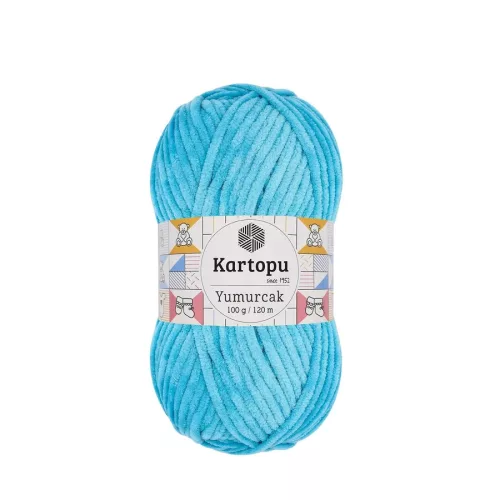 Kartopu Yumurcak zsenília fonal K515 - Türkiz