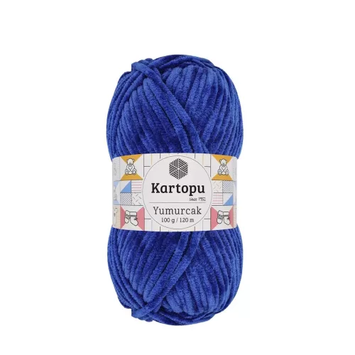 Kartopu Yumurcak zsenília fonal K524 - Királykék