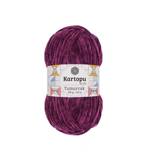 Kartopu Yumurcak zsenília fonal K726 - Padlizsán