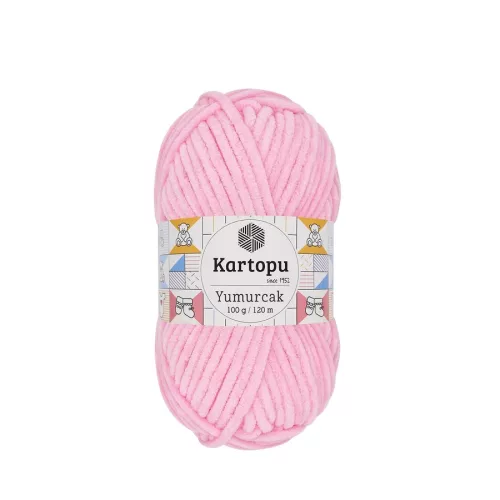Kartopu Yumurcak zsenília fonal K767 - Babarózsaszín