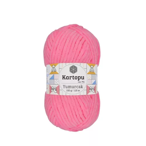 Kartopu Yumurcak zsenília fonal K773 - Sötét rózsaszín