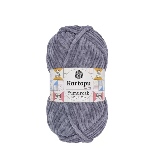 Kartopu Yumurcak zsenília fonal K951 - Szürke