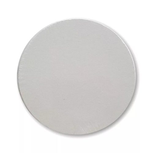 Festővászon fakeretes kerek 15 cm - fehér